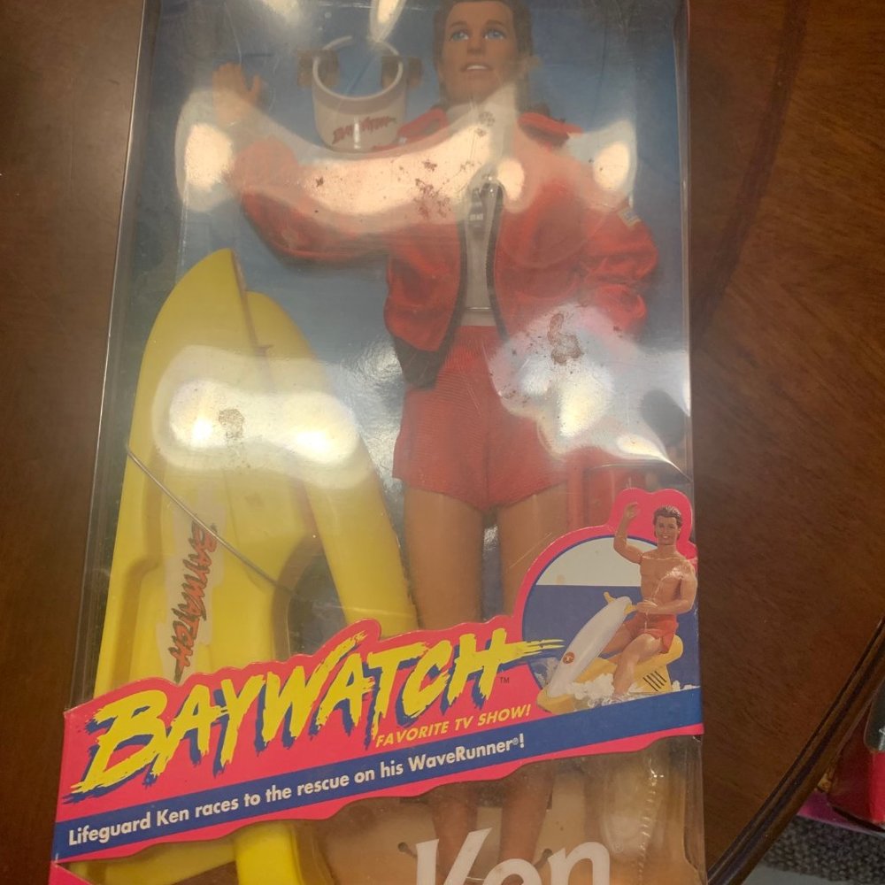 Mattel 1994 Baywatch Barbie Doll Ken, Vintage, New In Box, Collectible
